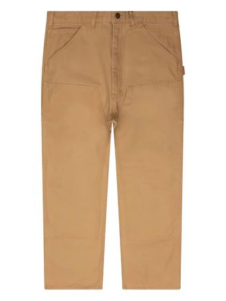 South2 West8 double-knee painter trousers - Brown