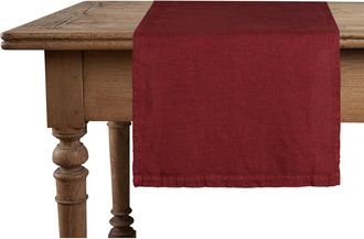 Puro Lino Runner 45x140 Pure Linen Cherry