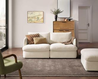 Castlery Ollie Storage Sofa with Removable Covers and Gaslift Storage for White