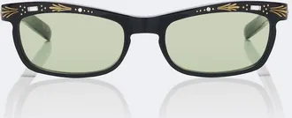 Valentino Embellished rectangular sunglasses