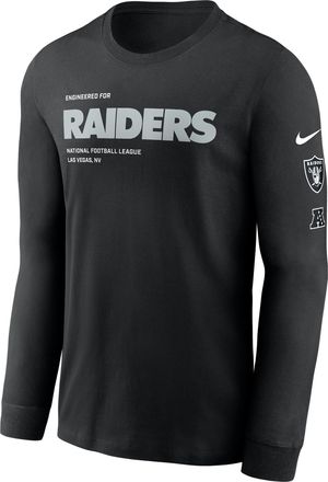 Nike Las Vegas Raiders Play To Win Essential Nike Mens NFL Long-Sleeve T-Shirt in Black | NKAC00A8D-B6C