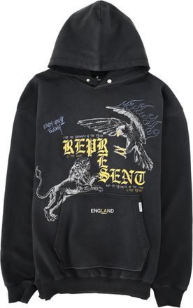 Represent Graphic-Print Cotton Hoodie