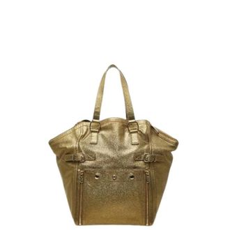 Saint Laurent Pre-owned Handbags, female, Yellow, Size: ONE SIZE Pre-owned Vintage Tote Bag