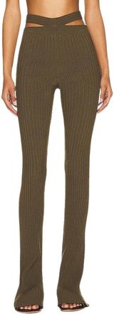 ADĀMO Andrea Adamo Mujer, Pantalones, Verde, Talla: M