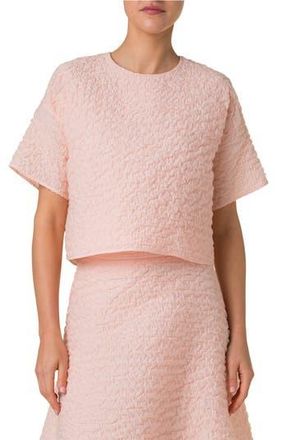 Akris Techno Organza Boxy Top in Peach at Nordstrom Rack, Size 16