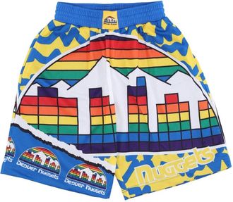 Mitchell & Ness Sportswear, male, Multicolor, Size: S NBA Jumbotron 2.0 Basketball Shorts