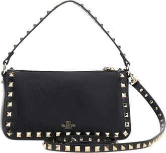 Valentino Garavani Rockstud Kleine Leren Schoudertas - unisex - Schoudertassen - Zwart - ONE Size - Leer - Tassen