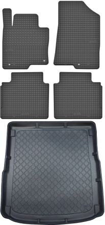 OEM Hyundai I40 Cw Kombi De 07.2011 A 2019. Juego De Alfombrillas De Goma Para Coche + Alfombrilla Para Maletero
