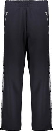Moschino Logo Streep Track Broek - Dames - Straight fit broeken - Blauw - L - Polyester - Broeken