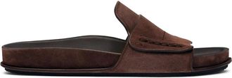 Jacquemus Bruine leren sandalen - Heren - Sandalen - Bruin - 41 EU - Leer - Schoenen
