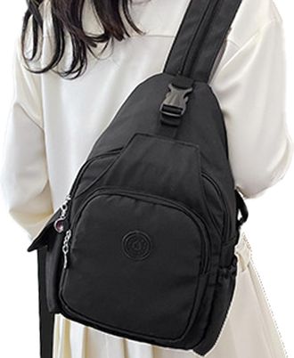 Generic Sling Backpack - 22x36cm Sling Backpack, Waterproof Protection | Large Capacity Changeable Multi Pocket Bag with Strong Nylon, Lightweight Chest Bag f