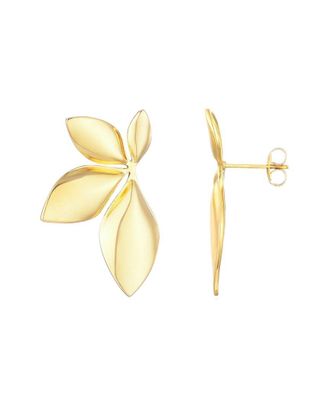 Adornia Adornia 14K Plated Statement Flower Stud Earrings
