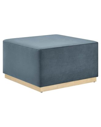 ModWay Tilden Large 28In Square Performance Velvet Upholstered Ottoman