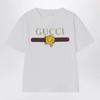 Gucci White T-shirt with logo print