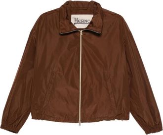 Herno New Techno Taffeta Jacket - Dames - Zomerjassen - Bruin - XS - Polyester - Jassen