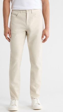 Mizzen+Main Mayfield Slim Fit Five-Pocket Twill Pants in Oat at Nordstrom, Size 32 X 32