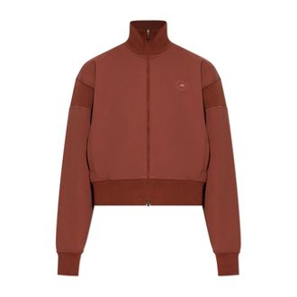 adidas Adidas by Stella McCartney, Long Sleeve Training Tops, female, Red, Size: S Logo Sweatshirt