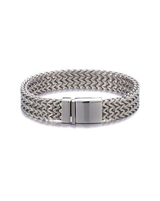 Jean Claude Stainless Steel Zigzag Bracelet