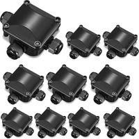 OEM Caja De Conexiones, Caja De 10 Piezas, Conector De 3 V&iacute;as Impermeable Ip66, Resistente Al Agua Para Exteriores, Para Cables De 4 A 15 Mm De Di&aacute;metro H