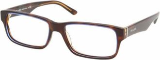 Prada Demo Rectangular Mens Eyeglasses PR 16MV ZXH1O1 57
