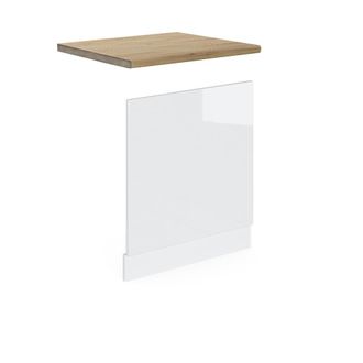 Vicco Panel Frontal R-line, Blanco Alto Brillo, 60 Cm, Et Roble Vicco