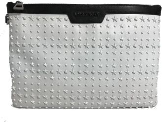 Jimmy Choo London Pre-owned Clutch bag - Dames - Vintage Clutch - Wit - ONE Size - Leer - Vintage
