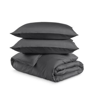 Bare Home Cooling Rayon Duvet Cover Set in Grey at Nordstrom, Size California King