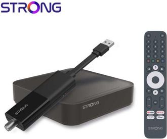 Strong Cosmetics SRT 427 Google TV Box 4K UHD DVB-TS Dolby Vision Atmos Android 11