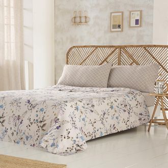 COTTON ARTEAN Juego de s&aacute;banas sat&eacute;n algod&oacute;n 200 hilos multicolor 250x270 cama 160