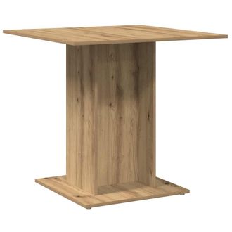 vidaXL Mesa De Comedor Madera De Ingenier&iacute;a Roble Artisan 80x80x75 Cm Vidaxl