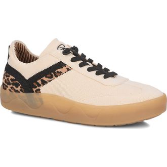 Ros Hommerson Stella Sneaker in Cream Leopard Knit at Nordstrom, Size 8.5