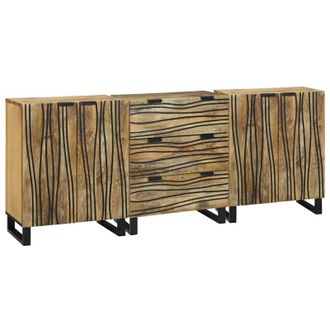 vidaXL Vidaxl - Set di mobili per il bagno 3 pcs Marrone 180 x 33 x 75 cm