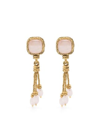 Aur&eacute;lie Bidermann Miki clip-on earrings - Goud