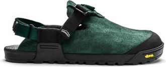 Bedrock Sandals Mountain Clogs - Leather Suede Green 11 Mens/12 Womens