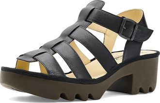 FLY London Terf614fly Womens Sandals Black : EU 41 (US Womens 10-10.5) M, Leather