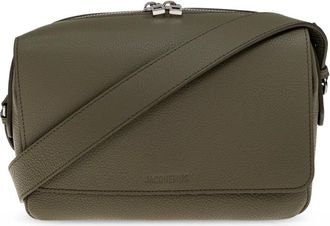 Jacquemus Leren Crossbody Tas - Heren - Tassen - Groen - Maat: ONE Size Katoen