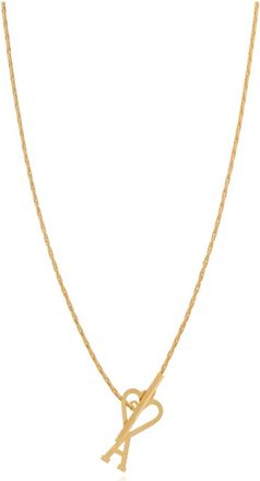 Ami Ketting met Logo Hanger - unisex - Kettingen - Geel - ONE Size - Accessoires