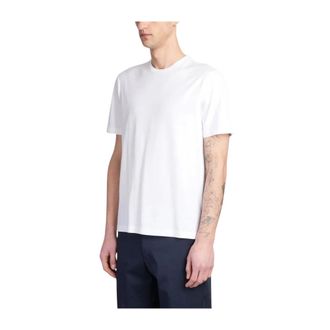 Roberto Collina Tops, Heren, Wit, L, Girocollo mc