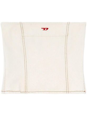 Diesel Top De-Ville senza spalline - Bianco