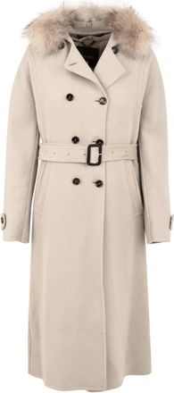 Moorer Gelsomino Trenchcoat - Dames - Trenchcoats - Beige - XS - Jassen