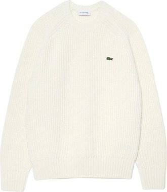 Lacoste Heren, Truien, Beige, Maat: XL Wol