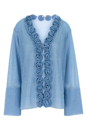 Oséree Light Blue Nylon Blouse