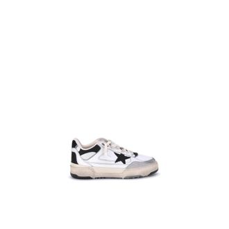 Golden Goose Sneakers, male, White, Size: 9 US Vintage Low-Top Basketball Sneakers