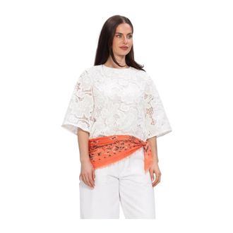 Beaumont Amsterdam Larisa Top - Dames - Blouses - Wit - XS - Denim - Overhemden