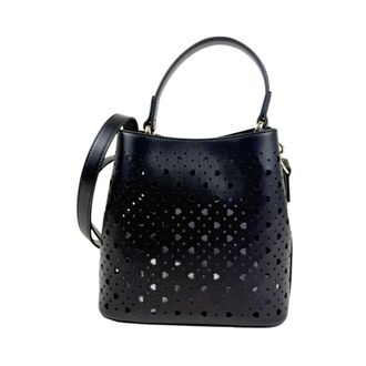 Love Moschino Handbags, female, Black, Size: ONE SIZE Traforato Secchiello Piccolo