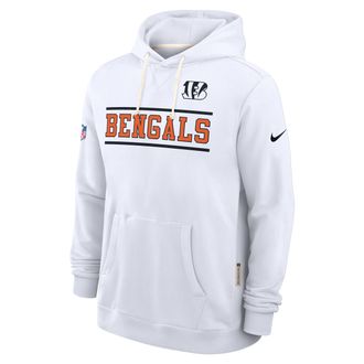 Nike Cincinnati Bengals Alt Standard Issue Nike Mens Dri-FIT NFL Pullover Hoodie in White | 03AZ10A9A-PT1