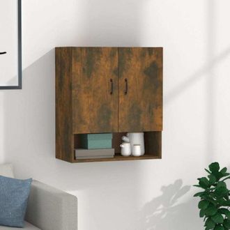 vidaXL Vidaxl - Armario De Pared Madera Contrachapada Roble Ahumado 60x31x70 Cm