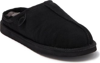 Dearfoams Grafton Genuine Shearling Clog in Black at Nordstrom Rack, Size 8