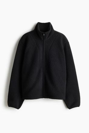 H&M Teddy Sports Jacket in Black at Nordstrom, Size Xx-Large