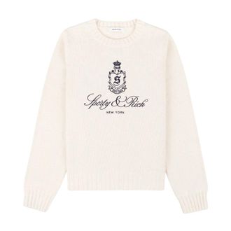 Sporty & Rich Donna, Maglie, Beige, L, new